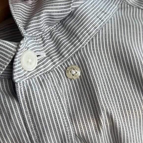 Burberry Striped Dress Shirt Tailored 39 15.5 - Picture 5 of 5